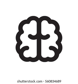 brain icon illustration isolated vector sign symbol