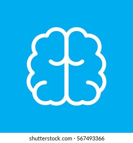 brain icon illustration isolated vector sign symbol