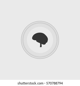 Brain  icon illustration isolated vector sign symbol