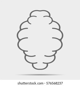 Brain Icon illustration isolated vector sign symbol