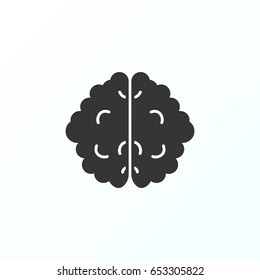 Brain  icon illustration isolated vector sign symbol