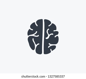 Brain icon isolated on clean background. Brain icon concept drawing icon in modern style. Vector illustration for your web mobile logo app UI design.