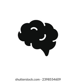 Brain icon isolated on white background