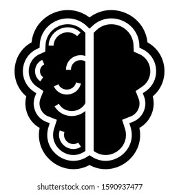 brain icon isolated sign symbol vector illustration - high quality black style vector icons

