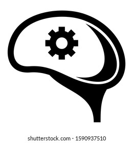brain icon isolated sign symbol vector illustration - high quality black style vector icons
