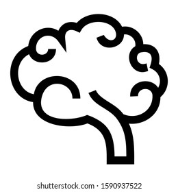 brain icon isolated sign symbol vector illustration - high quality black style vector icons
