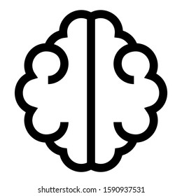 brain icon isolated sign symbol vector illustration - high quality black style vector icons
