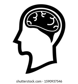 brain icon isolated sign symbol vector illustration - high quality black style vector icons
