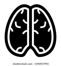brain icon isolated sign symbol vector illustration - high quality black style vector icons
