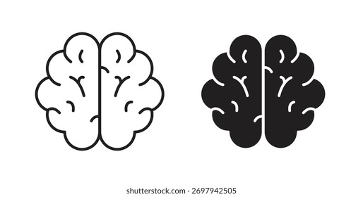 Brain icon line. eps 10 vector illustration