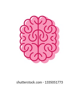 Brain icon linear style. Brains sign. vector symbol