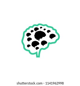 Brain Icon Logo Design Element
