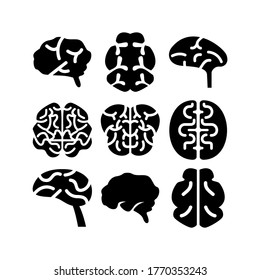 brain icon or logo isolated sign symbol vector illustration - Collection of high quality black style vector icons
