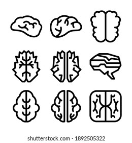 brain icon or logo isolated sign symbol vector illustration - Collection of high quality black style vector icons
