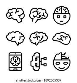 brain icon or logo isolated sign symbol vector illustration - Collection of high quality black style vector icons
