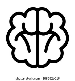 brain icon or logo isolated sign symbol vector illustration - high quality black style vector icons
