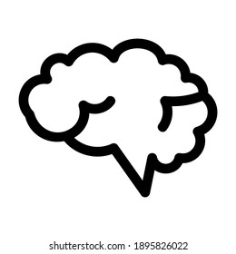 brain icon or logo isolated sign symbol vector illustration - high quality black style vector icons

