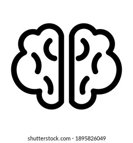 brain icon or logo isolated sign symbol vector illustration - high quality black style vector icons
