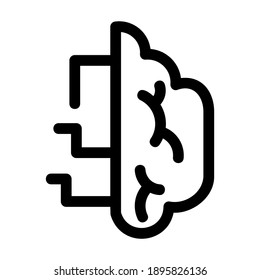 brain icon or logo isolated sign symbol vector illustration - high quality black style vector icons

