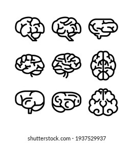 brain icon or logo isolated sign symbol vector illustration - Collection of high quality black style vector icons
