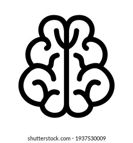brain icon or logo isolated sign symbol vector illustration - high quality black style vector icons
