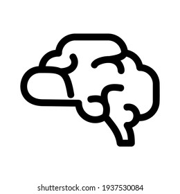 brain icon or logo isolated sign symbol vector illustration - high quality black style vector icons
