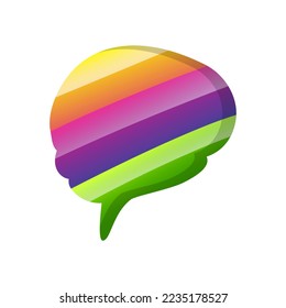 Brain icon logo modern vector style