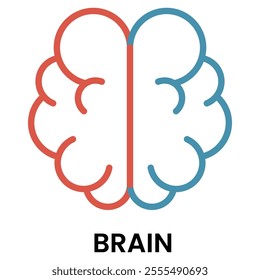 Brain Icon for Medical Element Design