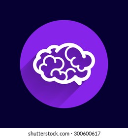 Brain icon mind vector medical symbol illustration