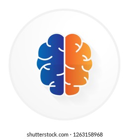 brain icon with modern concept and gradient concept design vector eps 10
