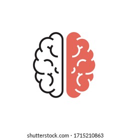 brain icon modern vector illustration. isolated on white background