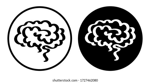 icono cerebral sobre fondo blanco	