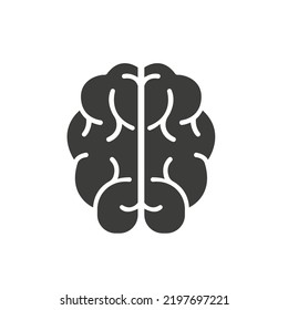 Brain icon on a white background. Vector illustration