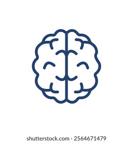 Brain icon Outline icon sign