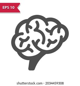 Brain Icon. Professional, pixel perfect icon, EPS 10 format.
