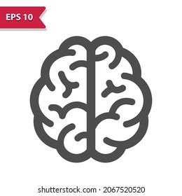 Icono cerebral. Icono profesional, perfecto píxel, formato EPS 10.