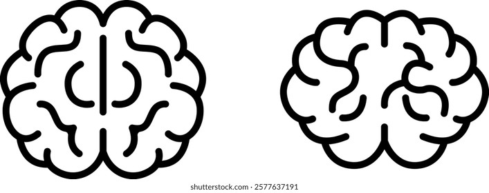 "Brain Icon Representing Intelligence, Thinking, and Mental Capacity"