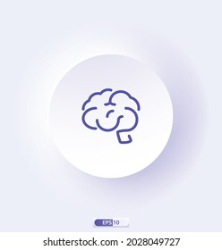 icono cerebral. Iconos vectores relacionados con la ciencia. Contiene íconos como la biología, la astronomía, la física y más.