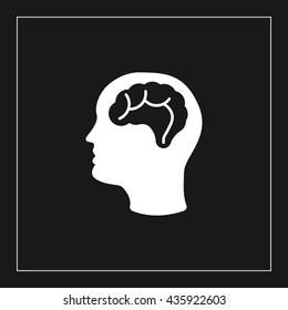 brain icon. brain sign
