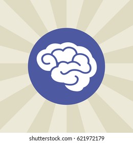 brain icon. sign design. background