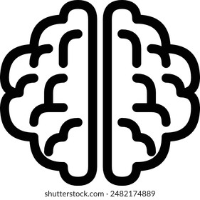 brain icon sign, mind icon, think icon