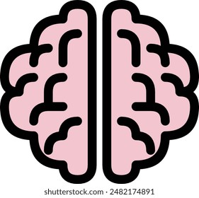 brain icon sign, mind icon, think icon