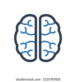 Brain icon Sign Symbol Vector