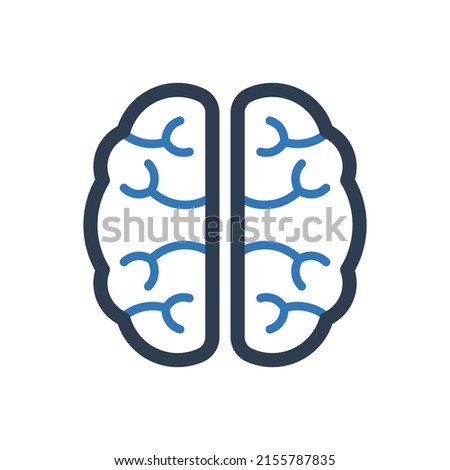Brain icon Sign Symbol Vector