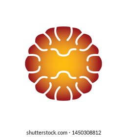 brain icon, simple brain design circle