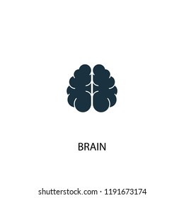 brain icon. Simple element illustration. brain concept symbol design. Can be used for web and mobile.