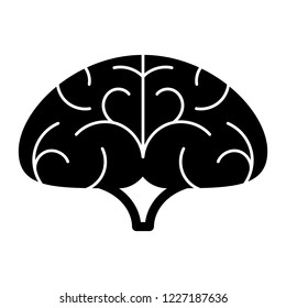 Brain icon. Simple illustration of brain vector icon for web design isolated on white background