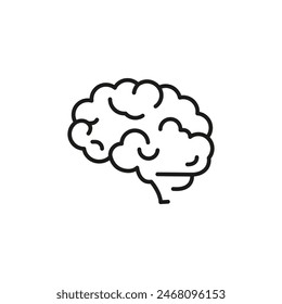 Brain icon. Simple brain icon for social media, app, and web design. Vector illustration.