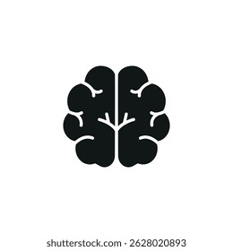 Brain icon. Simple brain icon for social media, app and web design. Vector illustration.