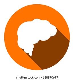 brain icon stock vector illustration flat design